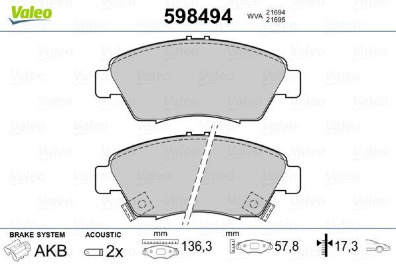 VALEO 598494 SBB-Satz PREMIUM