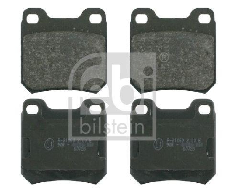 FEBI BILSTEIN 16133 Bremsbelagsatz für Opel