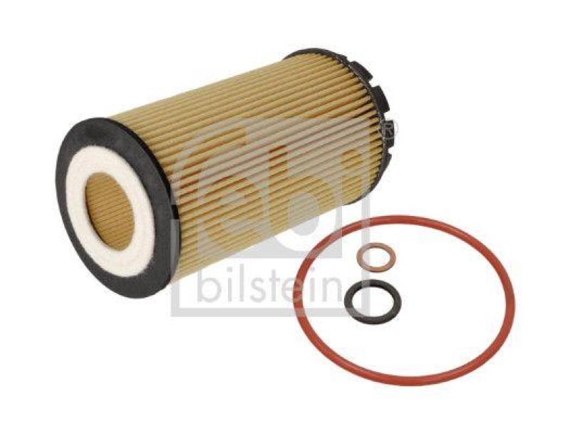 FEBI BILSTEIN 184080 Ölfilter mit Dichtringen und Dichtung für HYUNDAI