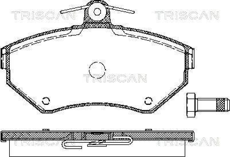 TRISCAN 8110 29012 Bremsbelag Vorne für Vw Polo