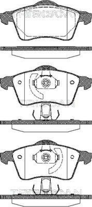 TRISCAN 8110 29013 Bremsbelag Vorne für Vw Transporter