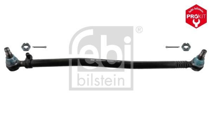 FEBI BILSTEIN 35482 Lenkstange mit Kronenmuttern und Splinten, vom Lenkgetriebe zur 1. Vorderachse f&uuml;r Mercedes-Benz