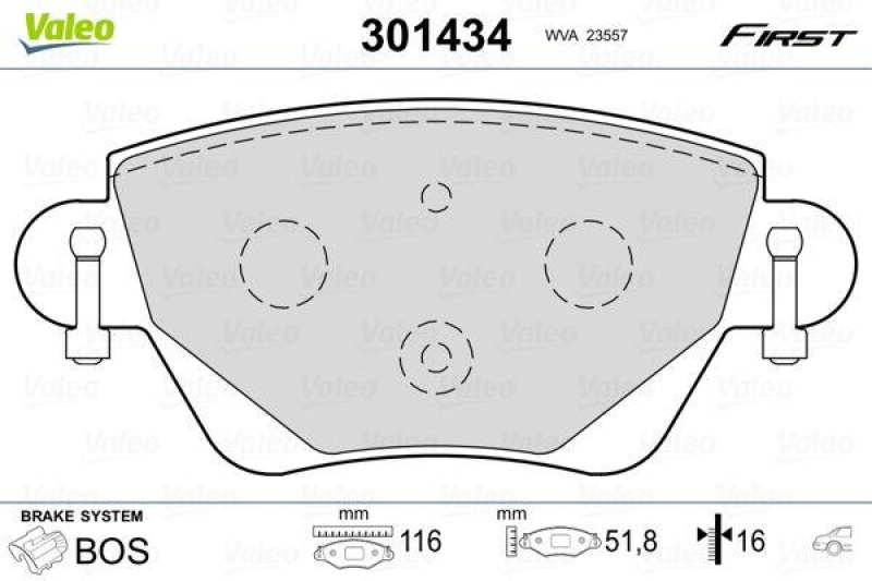 VALEO 301434 SBB-Satz FIRST