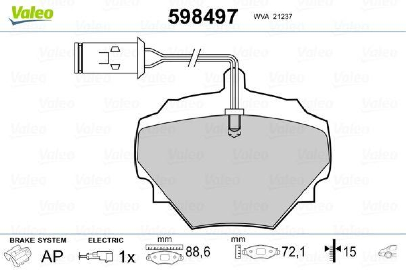 VALEO 598497 SBB-Satz PREMIUM