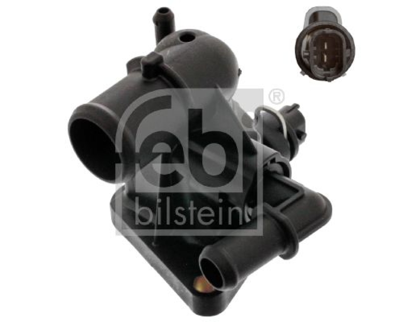 FEBI BILSTEIN 40236 Thermostat mit Gehäuse, Dichtung und Temperaturschalter für Fiat