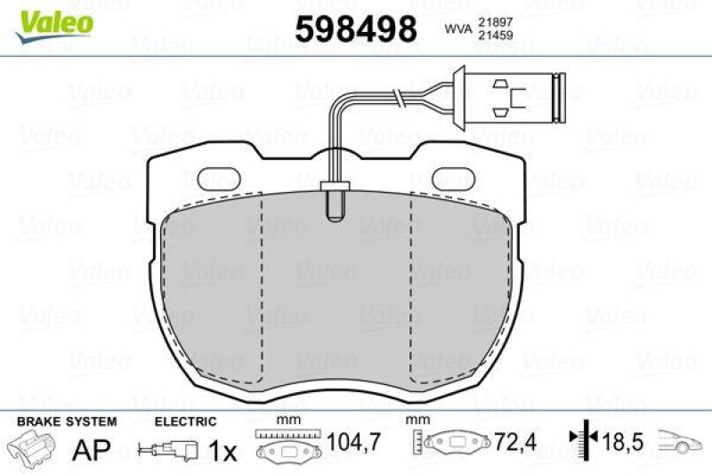 VALEO 598498 SBB-Satz PREMIUM