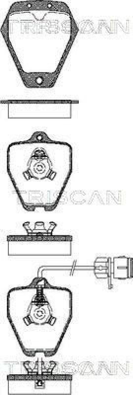 TRISCAN 8110 29018 Bremsbelag Vorne für Audi A6