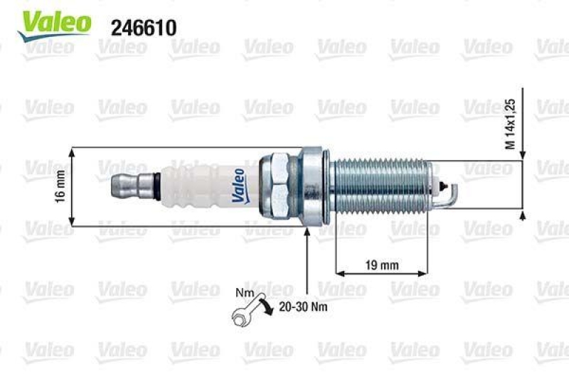 VALEO 246610 Packung X 4 Zündkerzen RF11HC VALEO