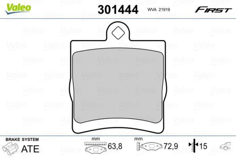 VALEO 301444 SBB-Satz FIRST