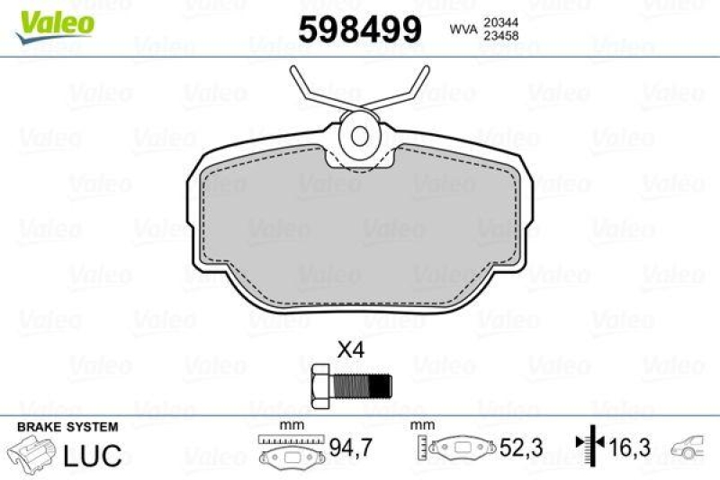 VALEO 598499 SBB-Satz PREMIUM