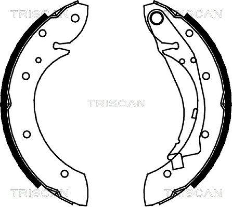 TRISCAN 8100 28598 Bremsbacken für Citroen, Peugeot