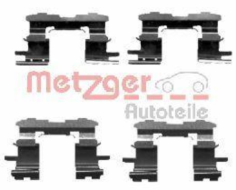 METZGER 109-1631 Zubehörsatz, Scheibenbremsbelag für TOYOTA