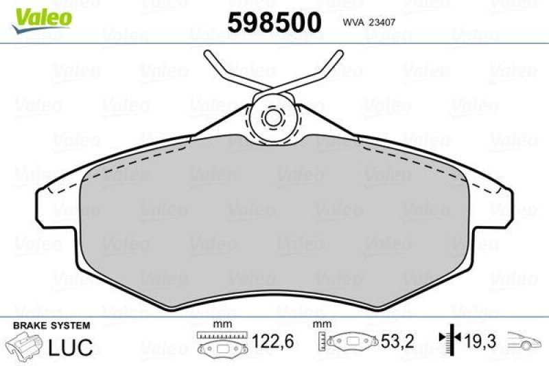 VALEO 598500 SBB-Satz PREMIUM