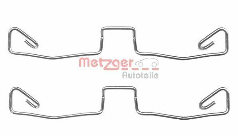 METZGER 109-1633 Zubehörsatz, Scheibenbremsbelag für AUDI