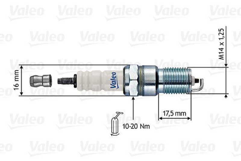 VALEO 246864 Zündkerzen PEUG 205, BX,VISA