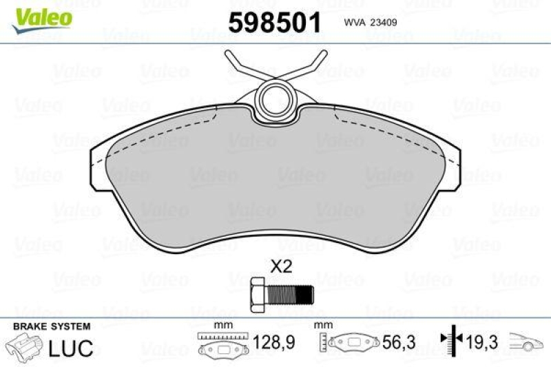 VALEO 598501 SBB-Satz PREMIUM