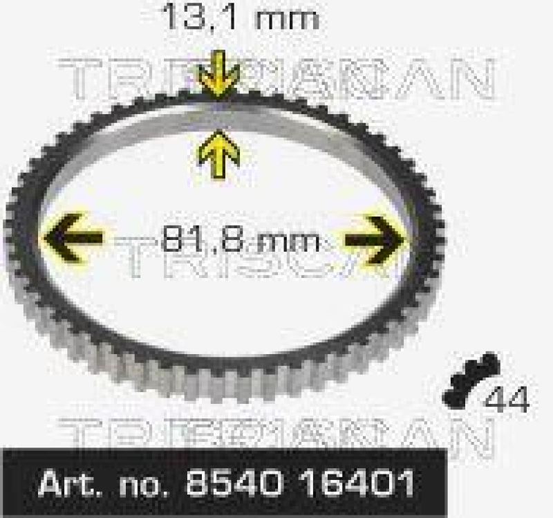 TRISCAN 8540 16401 Abs-Sensorring für Ford