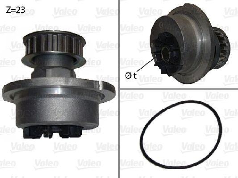 VALEO 506006 Wasserpumpe OPEL, VAUXHALL GM ASCONA