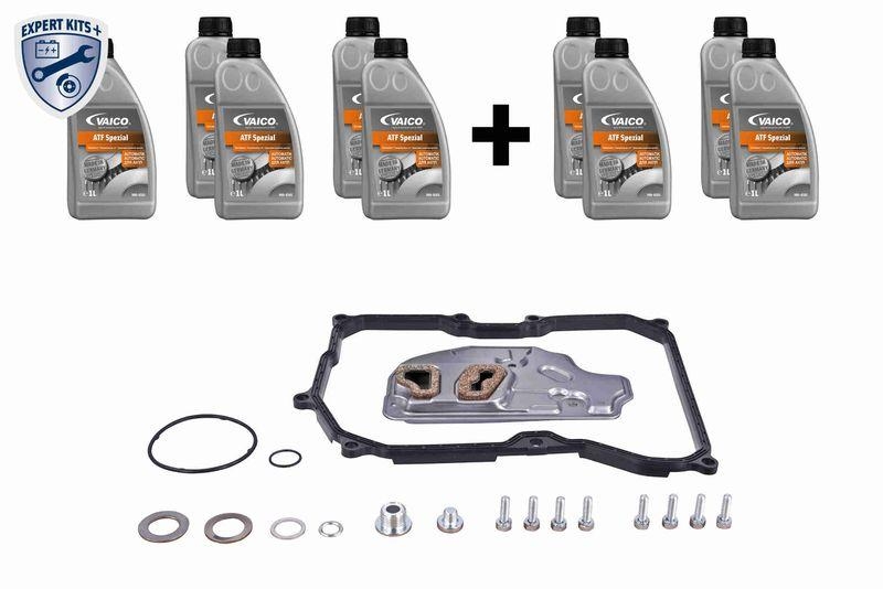 VAICO V10-3218-xxL Teilesatz, Automatikgetriebe-Ölwechsel 6-Gang (09G) Aisin Warner Tf60Sn für VW