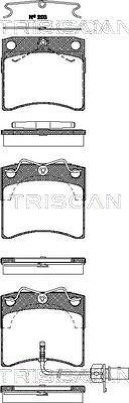 TRISCAN 8110 29027 Bremsbelag Vorne für Vw Transporter