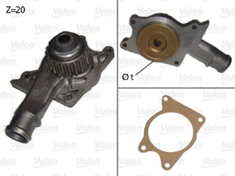 VALEO 506008 Wasserpumpe FORD FORD ESCORT