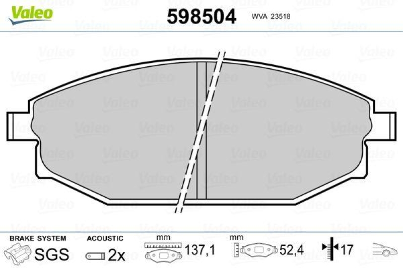 VALEO 598504 SBB-Satz PREMIUM