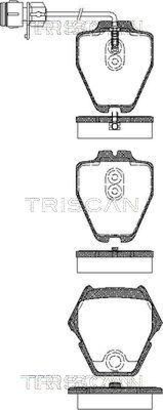 TRISCAN 8110 29032 Bremsbelag Vorne für Audi A8