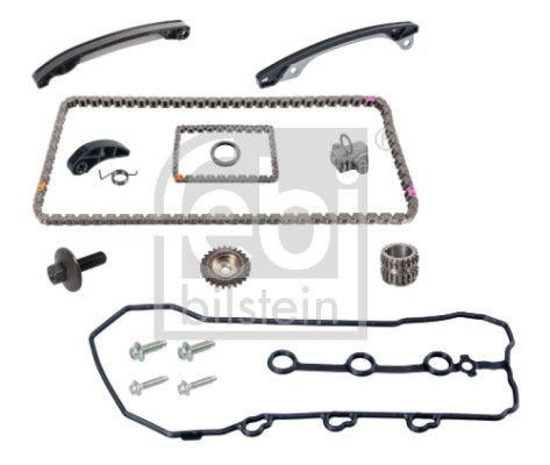 FEBI BILSTEIN 173095 Steuerkettensatz für Nockenwelle und Ölpumpe für NISSAN