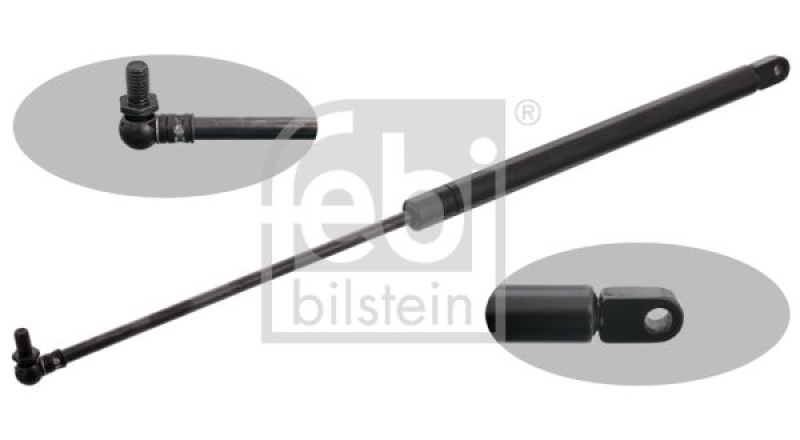 FEBI BILSTEIN 49808 Gasdruckfeder für Seitenklappe und Innenausstattung für Scania