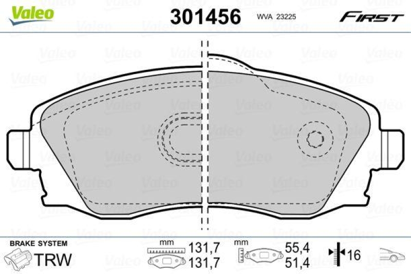 VALEO 301456 SBB-Satz FIRST