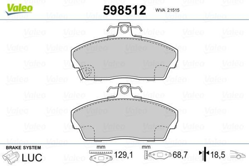 VALEO 598512 SBB-Satz PREMIUM