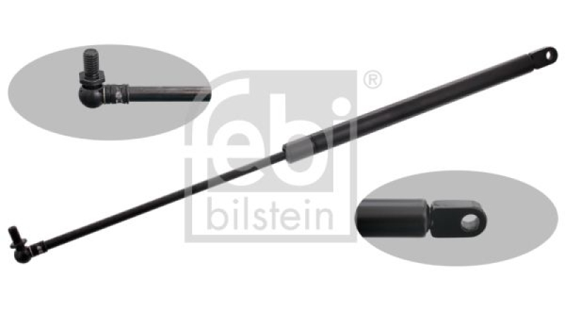 FEBI BILSTEIN 49809 Gasdruckfeder für Seitenklappe und Innenausstattung für Scania