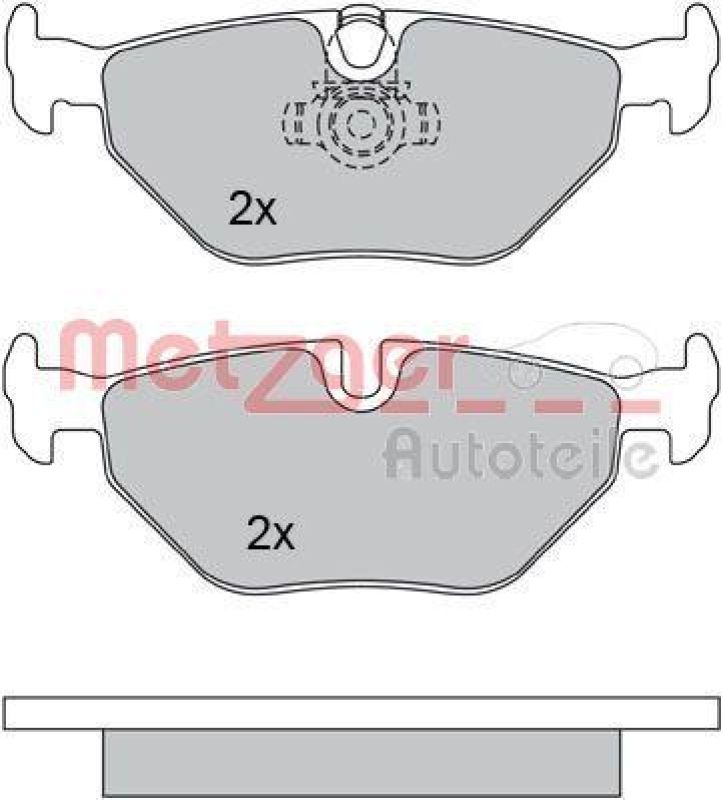 METZGER 1170120 Bremsbelagsatz, Scheibenbremse WVA 21 691