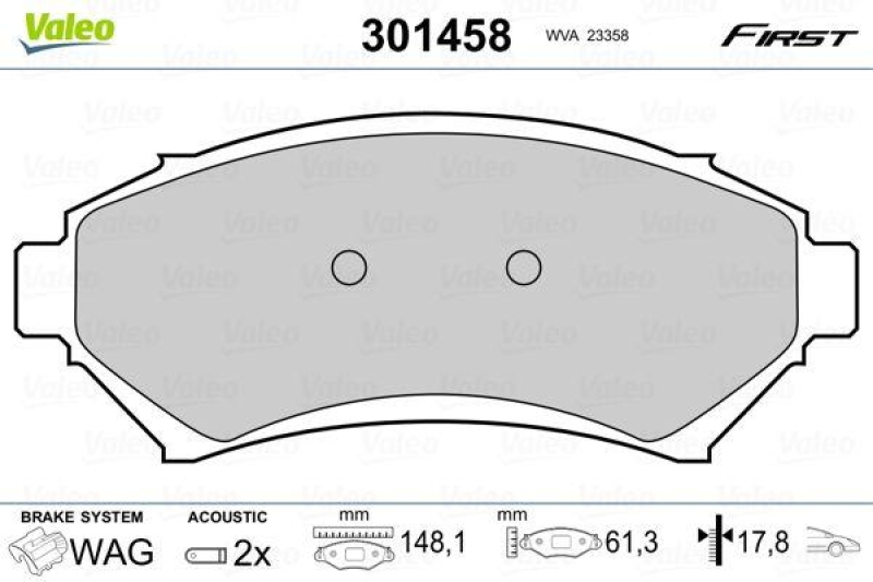 VALEO 301458 SBB-Satz FIRST