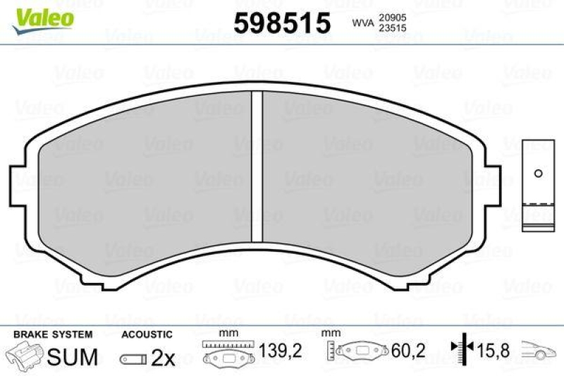 VALEO 598515 SBB-Satz PREMIUM