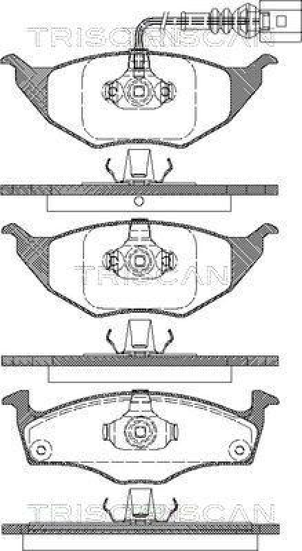 TRISCAN 8110 29037 Bremsbelagsatz Scheibenbremse
