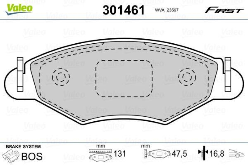 VALEO 301461 SBB-Satz FIRST