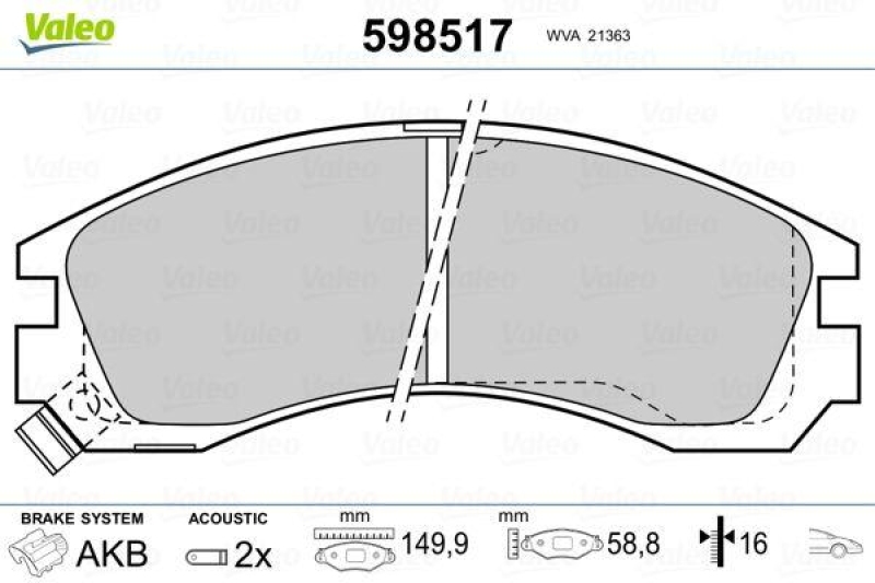 VALEO 598517 SBB-Satz PREMIUM