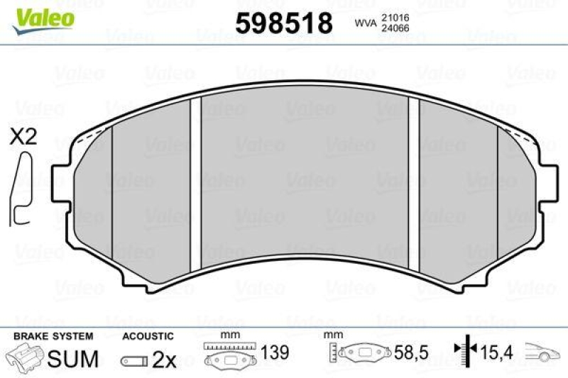 VALEO 598518 SBB-Satz PREMIUM