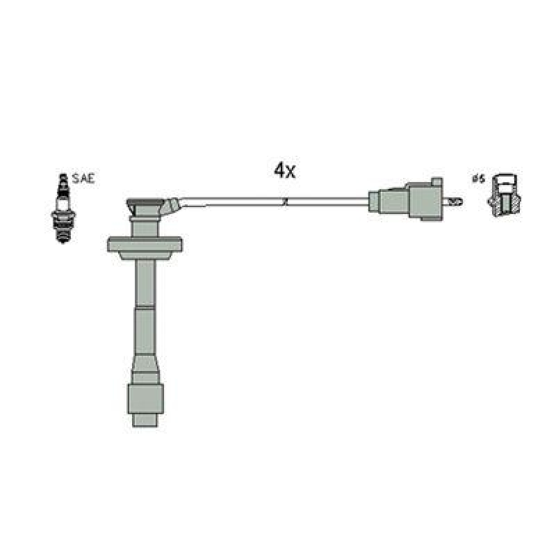 HITACHI 134971 Zündkabelsatz für TOYOTA u.a.