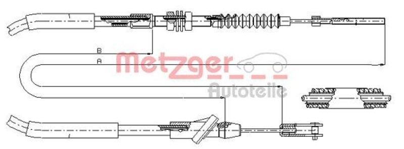 METZGER 18.6103 Seilzug, Kupplungsbet&auml;tigung f&uuml;r SUZUKI