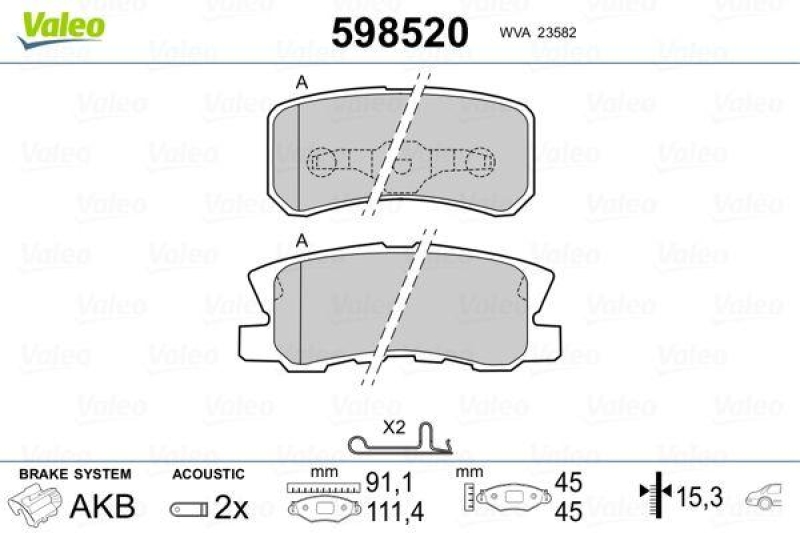 VALEO 598520 SBB-Satz PREMIUM