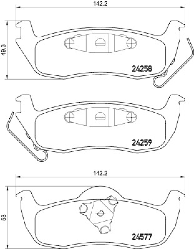 HELLA 8DB 355 012-181 Bremsbelagsatz Scheibenbremse