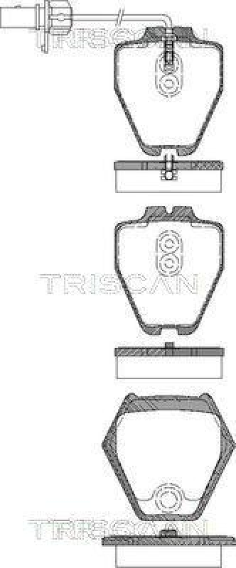 TRISCAN 8110 29045 Bremsbelag Vorne für Audi