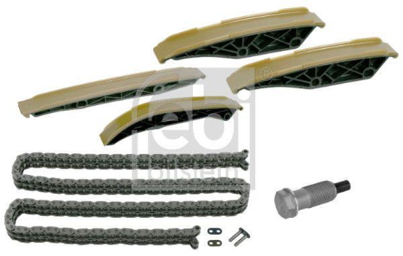 FEBI BILSTEIN 30303 Steuerkettensatz für Nockenwelle, mit Gleitschienen und Kettenspanner für Mercedes-Benz