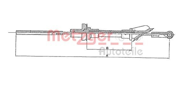 METZGER 1902.2 Seilzug, Kupplungsbet&auml;tigung f&uuml;r FIAT