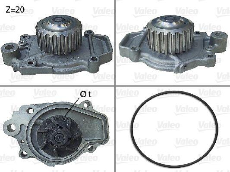 VALEO 506028 Wasserpumpe HONDA, ROVER HONDA CIVIC