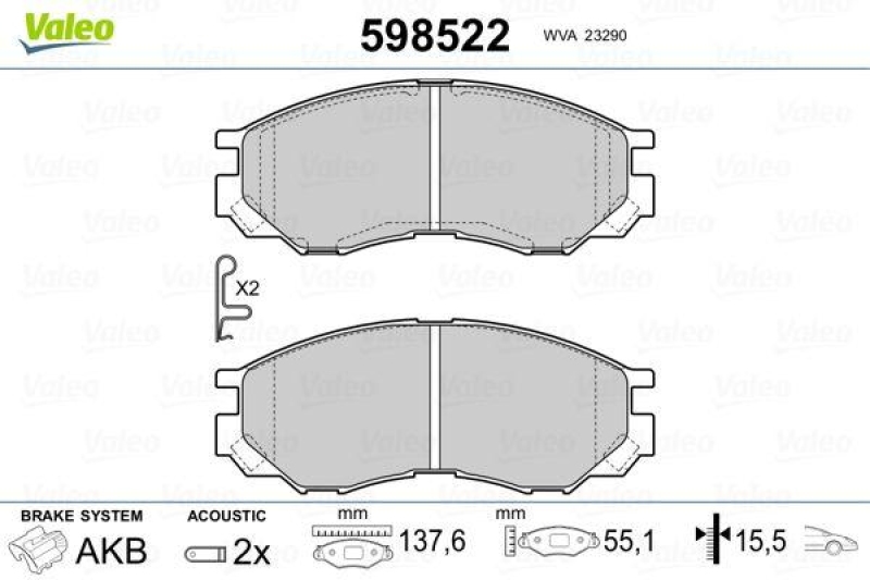 VALEO 598522 SBB-Satz PREMIUM