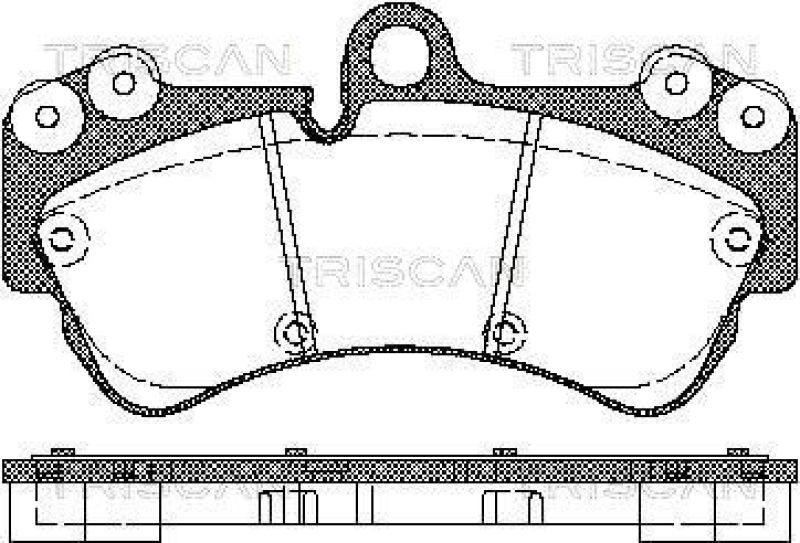 TRISCAN 8110 29048 Bremsbelag Vorne für Vw Toureg