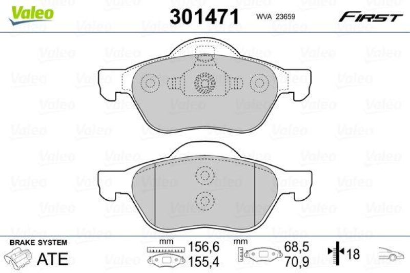 VALEO 301471 SBB-Satz FIRST